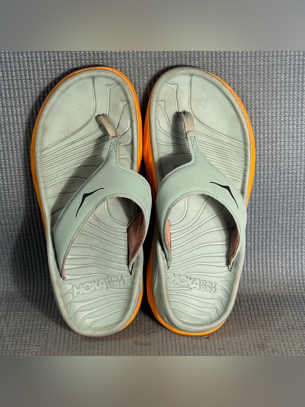 Hoka One One Ora Recovery Flip Flop Sandals Women's Sz 9 Blue Haze - Picture 5 of 10